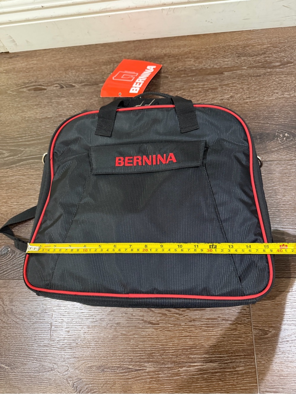 NWT BERNINA Black Travel Bag / backpack with Red Trim - Picture 9 of 13
